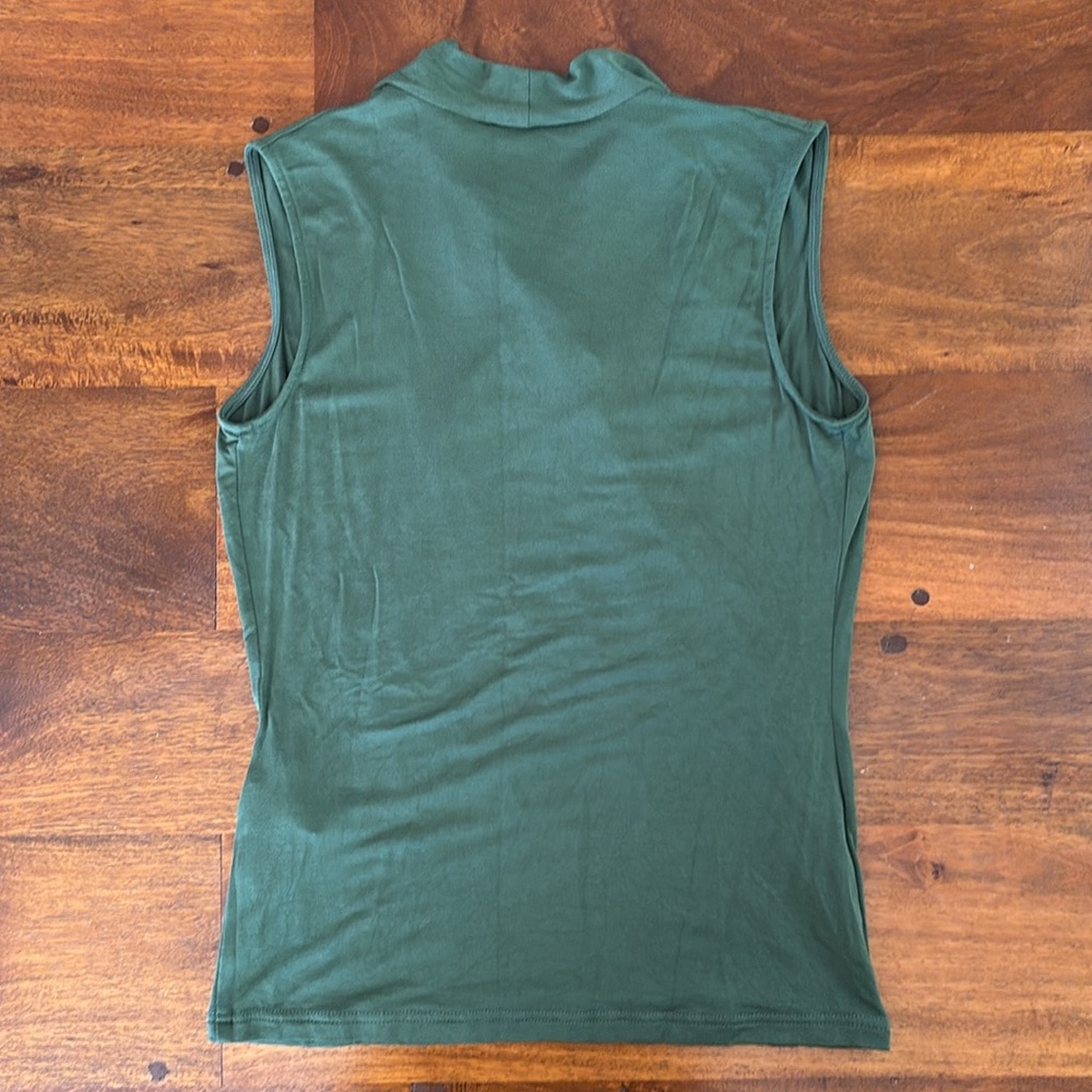Banana Republic Threadsoft Sleeveless Faux Wrap Top - Picture 4 of 8